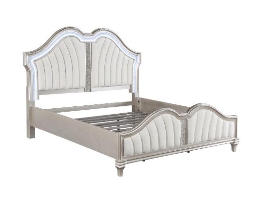 Coaster® Evangeline 5-Piece Silver Oak Eastern King Bedroom Set-1