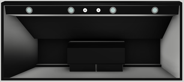 Vent-A-Hood® 54" Black Wall Hood-2