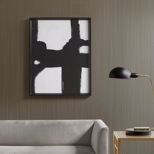 Olliix by Martha Stewart Directional Ebony  Black and White Framed Canvas-4