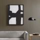 Olliix by Martha Stewart Directional Ebony Black and White Framed Canvas-4