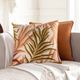 Surya Alora Camel 20"x20" Toss Pillow with Down Insert-4