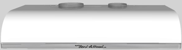 Vent-A-Hood® 48" White Retro Style Under Cabinet Range Hood