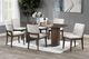 New Classic® Home Furnishings Kody 7-Piece Cream/Dark Walnut Rectangle Dining Table-1