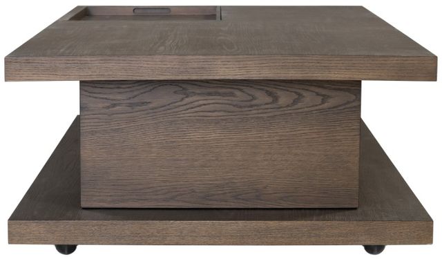 Flexsteel® Athens Brown Coffee Table with Casters-3