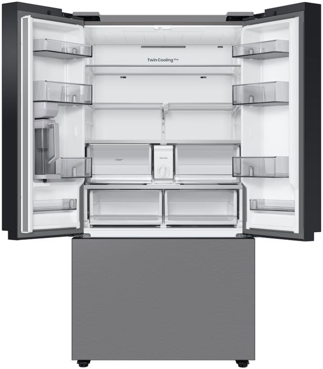 Samsung BESPOKE 30.1 Cu. Ft. Pre-Built Stainless Steel Panel French Door Refrigerator -1