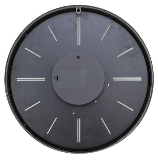 YHD Black/Off-White Contemporary Wall Clock-3