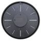 YHD Black/Off-White Contemporary Wall Clock-3