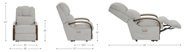 La-Z-Boy® Harbor Town Eclipse Power Wall Recliner-2