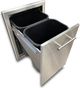 XO 20" Stainless Steel Outdoor Trash Roll Out Drawer-2