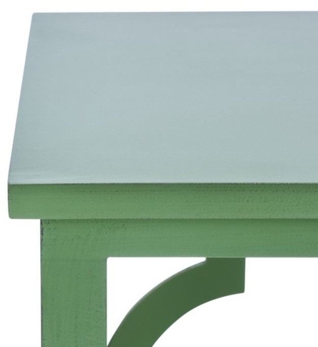 Safavieh Milo Green Leaf Trellis End Table-3