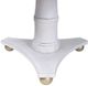 StyleCraft White Round Dining Table with Gold Accent-2