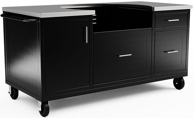 Evo® 70" Black Grill Cart -0