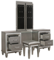Mazin Furniture Tamsin Grey Vanity Stool-1