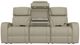 Corinthian Furniture Como Cream Power Reclining Loveseat with Power Headrest, Console, Air Massage, and Lighting-0
