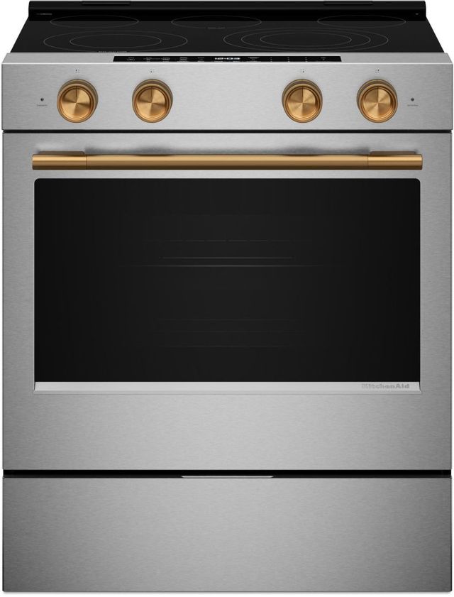 KitchenAid® Bronze Slide-In Convection Range Handle and Knob Kit-4