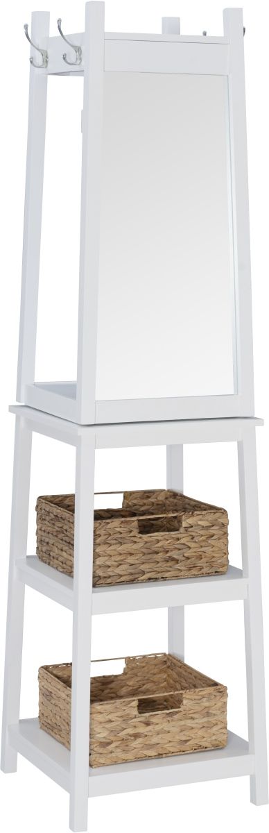 Powell® Jalen White Rotating Coat Rack-1