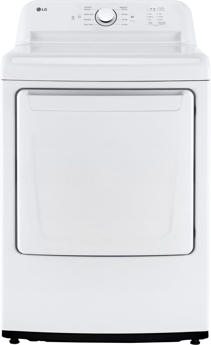 LG 7.3 Cu. Ft. White Front Load Electric Dryer