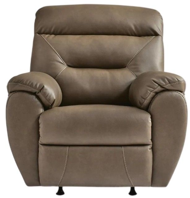 Signature Design by Ashley® Pittsman Biscotti Rocker Manual Recliner-3