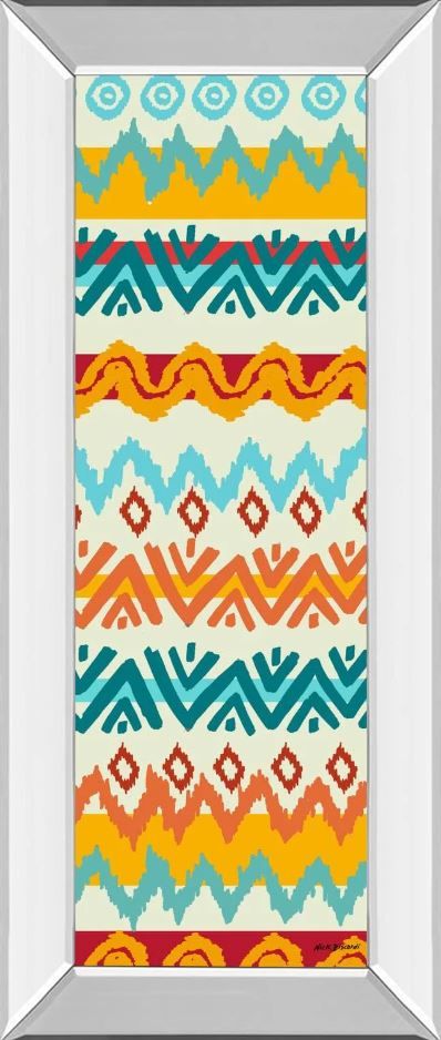 Classy Art Navajo Mission Il by Nicholas Biscardi Mirror Framed Wall Art-0