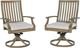Signature Design by Ashley® Rainier Ranch 2-Piece Beige/Brown Aluminum/Nuvella Outdoor Swivel Chair-0