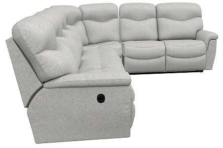 La-Z-Boy® James Dove Gray Reclining Sectional with Custom Layout Options-1