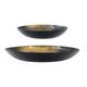 A & B Home 2-Piece Black/Gold Charger Set-2