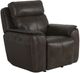 Bassett® Furniture Club Level Manteo Sable Leather Power Glider Recliner-0