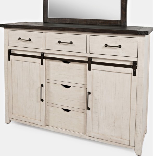 Jofran Madison County Barn Door Dresser - Thumbnail 3