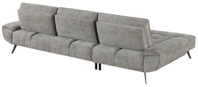 Homelegance® Dominic 2-Piece Dove Gray Left-Arm Facing Sectional and Chaise-4