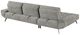 Homelegance® Dominic 2-Piece Dove Gray Left-Arm Facing Sectional and Chaise-4