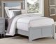Vaughan-Bassett Bonanza Blue/Gray Twin Upholstered Panel Bed-0