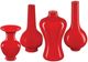 Currey & Company Bittersweet Coral Orange Peking Stem Vase-3