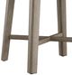HH2 Home Kirkwood Gray Wire Brush Round Dining Table-4