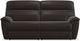 La-Z-Boy® Roman Chocolate Leather Two-Seat Reclining Sofa-0