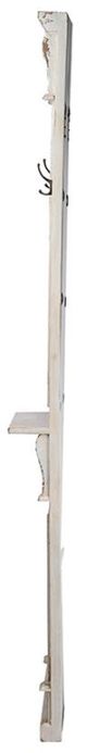 A & B Home Distressed White 76" Wall Mirror-2