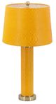 A & B Home Yellow Leather Table Lamp-0