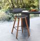 Armen Living Fox Gray/Walnut Counter Stool-1