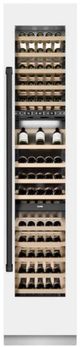 ZLINE Autograph Edition 18" 9.0 Cu. Ft. Triple Zone 68 Bottle Right Hinge Column Wine Cooler in White Matte with Matte Black Accents-3