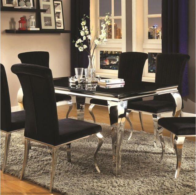 Coaster® Betty 4-Piece Black Side Chairs-2
