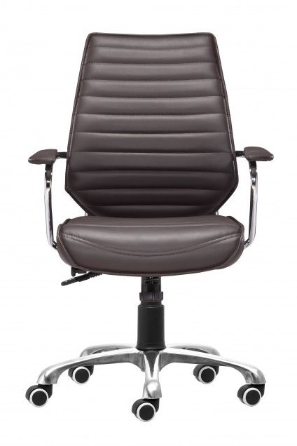 Zuo® Modern Enterprise Espresso Low Back Office Chair-0