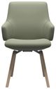 Stressless® by Ekornes® Customizable Laurel Large Low Back Dining Arm Chair with Slanted Legs-1