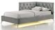 Elements International Amberley Gray Twin Youth Corner Panel Bed-1