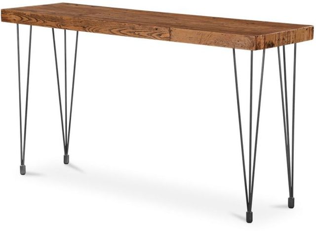 Moe's Home Collection Boneta Natural Console Table with Black Metal Legs-2