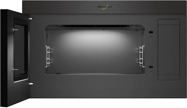 Whirlpool® 1.1 Cu. Ft. Black Stainless Over The Range Microwave-2