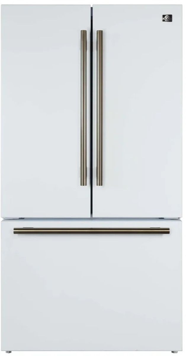 FORNO® Rivello 36 in. 27.4 Cu. Ft. White French Door Refrigerator-0