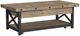 Flexsteel® Carpenter Light Brown Lift-Top Coffee Table with Black Base-0