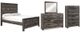 Signature Design by Ashley® Wynnlow 4-Piece Gray King Crossbuck Panel Bed Set-0