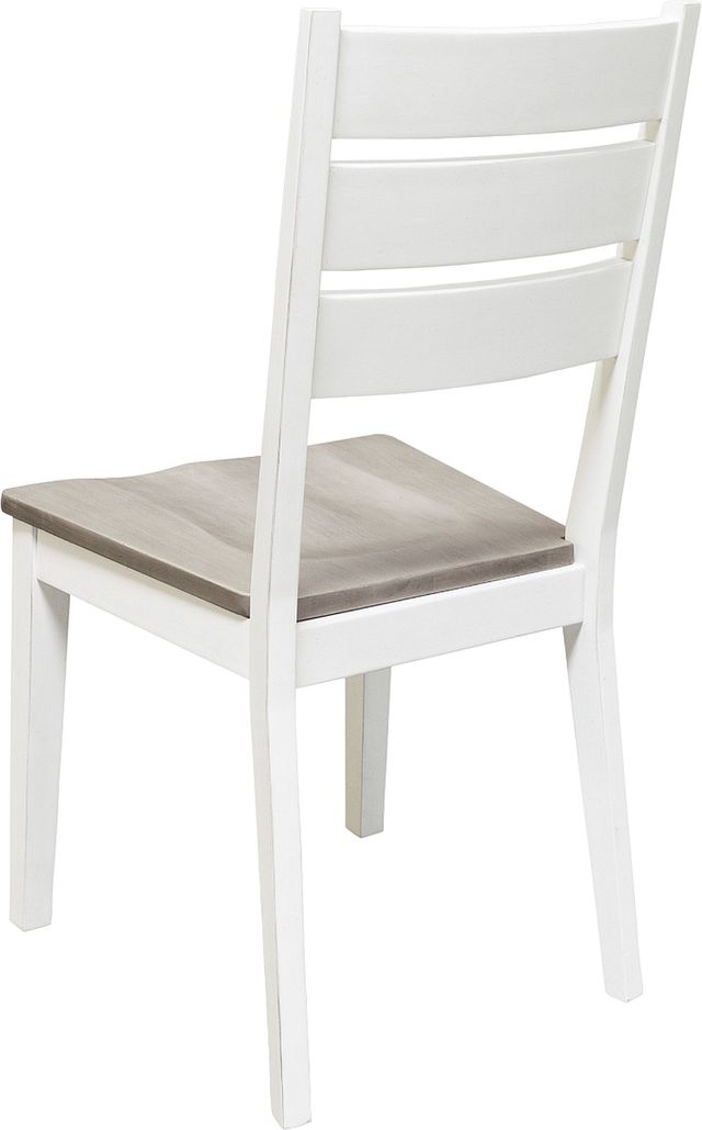 Benchcraft® Nollicott Whitewash/Light Gray Dining Side Chair-2