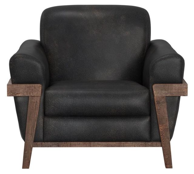 International Furniture Direct Loft Brown Black/Brown Accent Chair-1