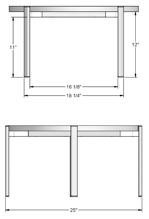 Amisco Customizable Maya Coffee Table-2